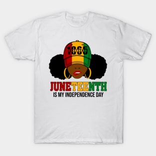 Juneteenth Is My Independence Day 1865 Black History African T-Shirt